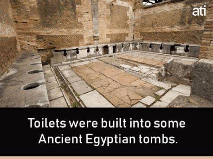 Toilets Egyptian Tombs