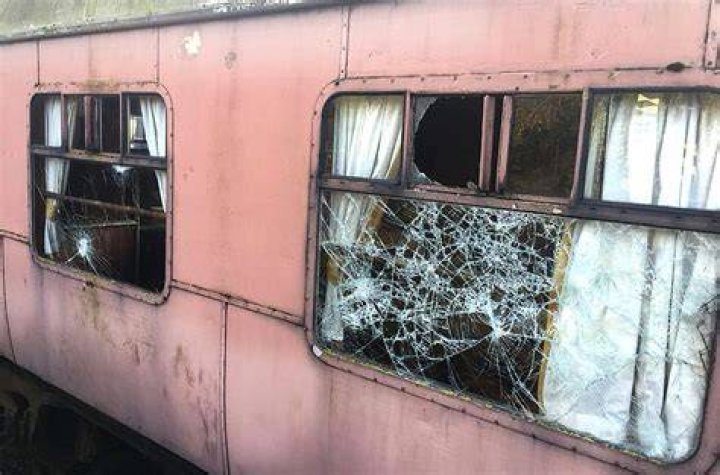Train Windows Smashed