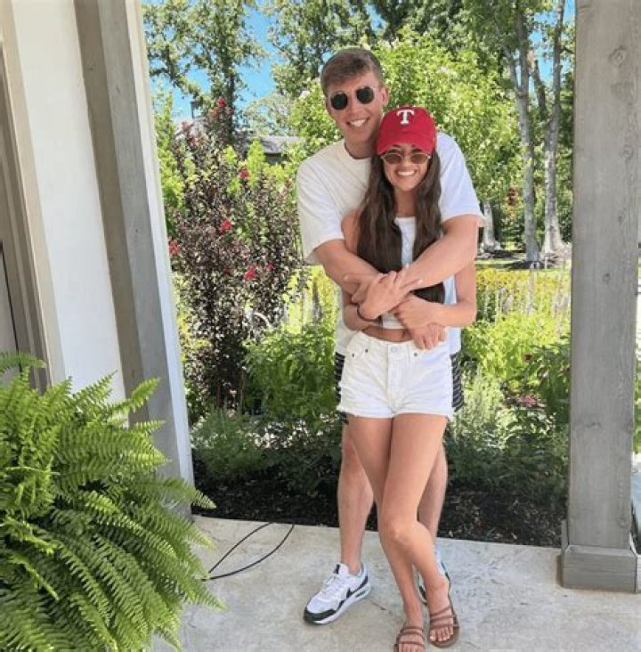 Troutt with his girlfriend Madison Prewett