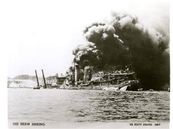 Uss Shaw Exploding