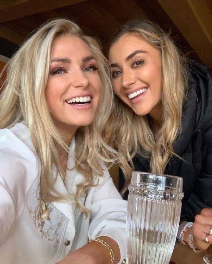 Verity Bowditch with her bestie