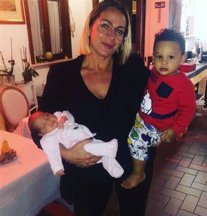 Viviana Masini with her grandsons Jeremy and Anthony