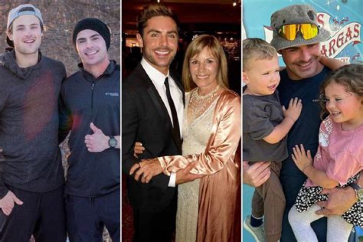 Zack with his parents and wife